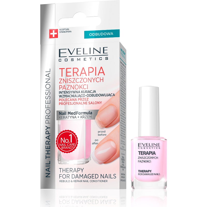 Nail Therapy Professional Terapia Zniszczonych Paznokci Kuracja Wzmacniająco-odbudowująca
