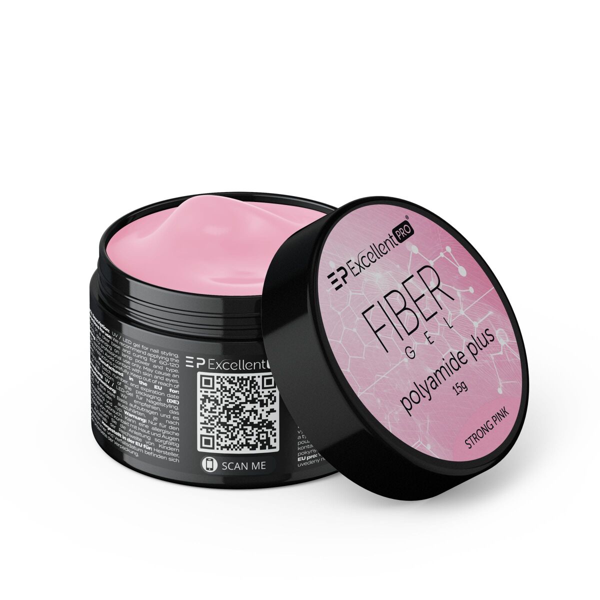 Fiber Gel Polyamide Plus żEl Budujący Strong Pink