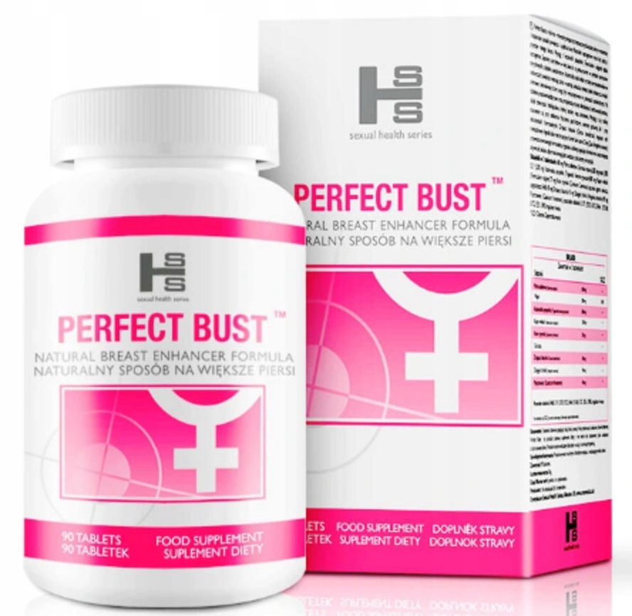 Perfect Bust Suplement Diety Naturalnie Powiększający Biust 90 Tabletek