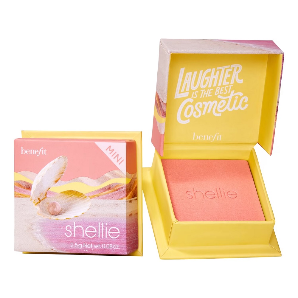 Shellie Mini Warm-Seashell Pink Blush Róż Do Policzków W Ciepłym Odcieniu Różowej Muszli