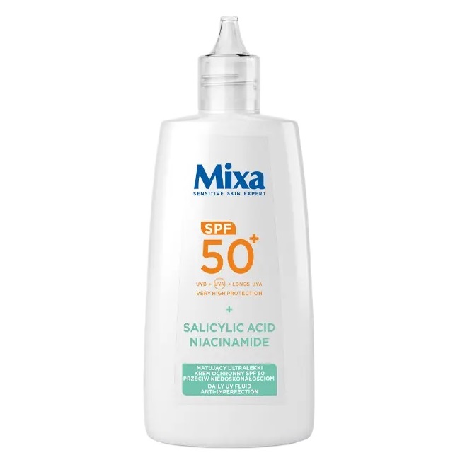 Matujący Ultralekki Krem Ochronny SPF50 Przeciw Niedoskonałościom